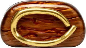 2025 Women Evening Clutch Bag Retro Shell Acrylic Crossbody Marble Pattern Wedding Purse