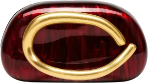 2025 Women Evening Clutch Bag Retro Shell Acrylic Crossbody Marble Pattern Wedding Purse