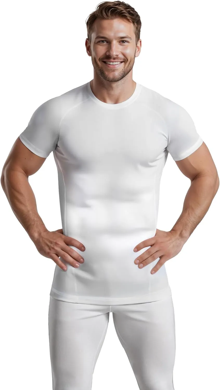 3 or 4 Pack Men's Compression Shirts Sleeveless/Long/Short Sleeve Rash Guard Athletic Undershirt Gear T Shirt for Sports
