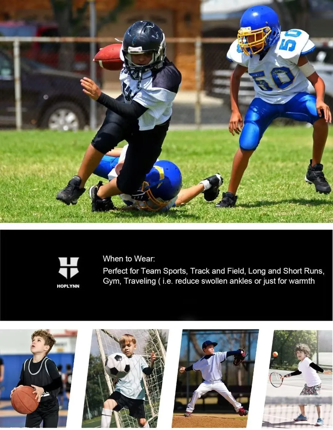 4 Pack Youth Boys Compression Pants Leggings Tights Athletic Base Layer Under Pants Gear for Football Sports