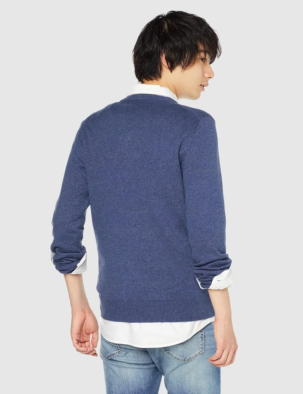 Amazon Essentials Men's Crewneck Sweater, 100% Cotton, Big & Tall Options Available