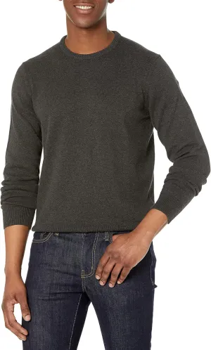 Amazon Essentials Men's Crewneck Sweater, 100% Cotton, Big & Tall Options Available