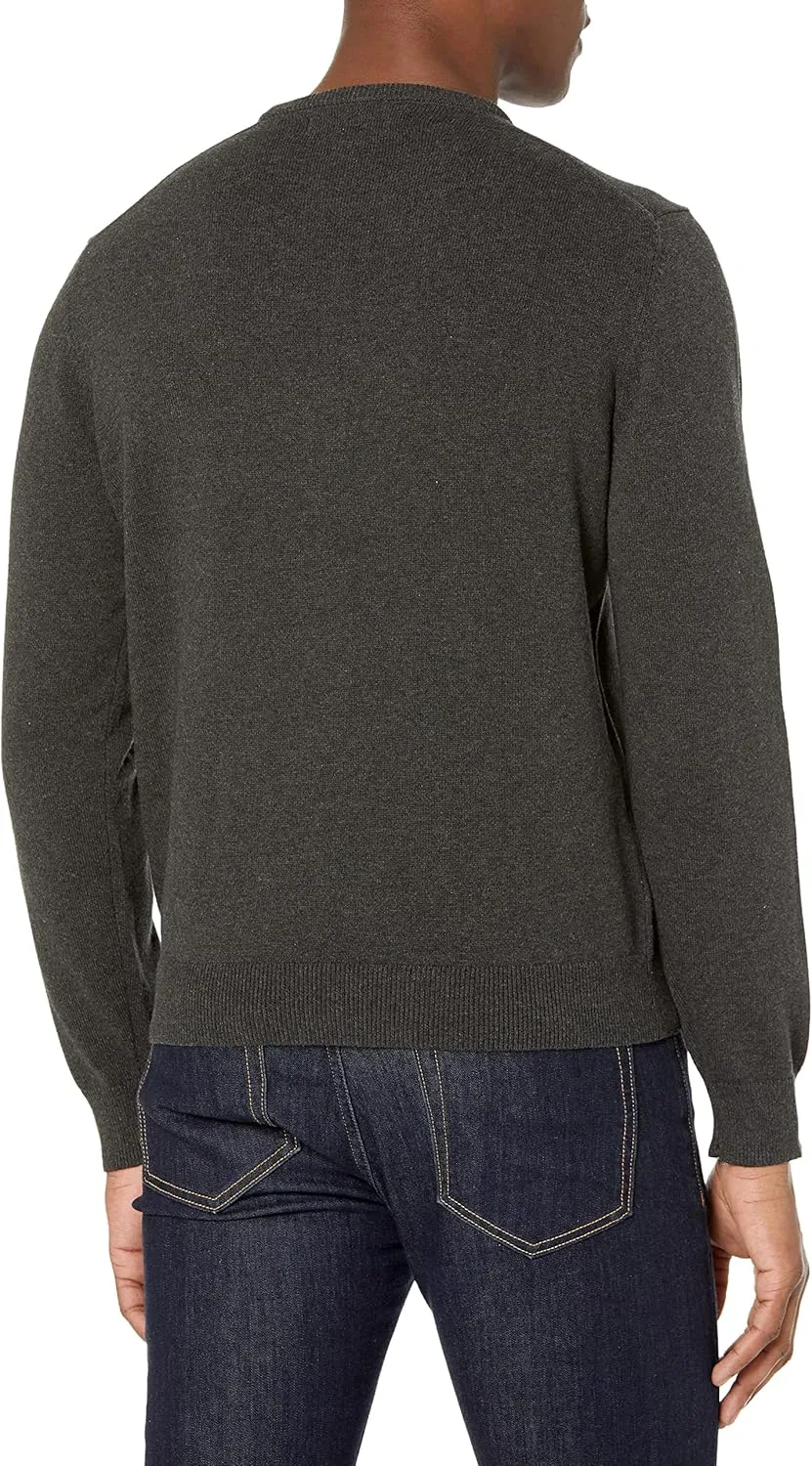 Amazon Essentials Men's Crewneck Sweater, 100% Cotton, Big & Tall Options Available