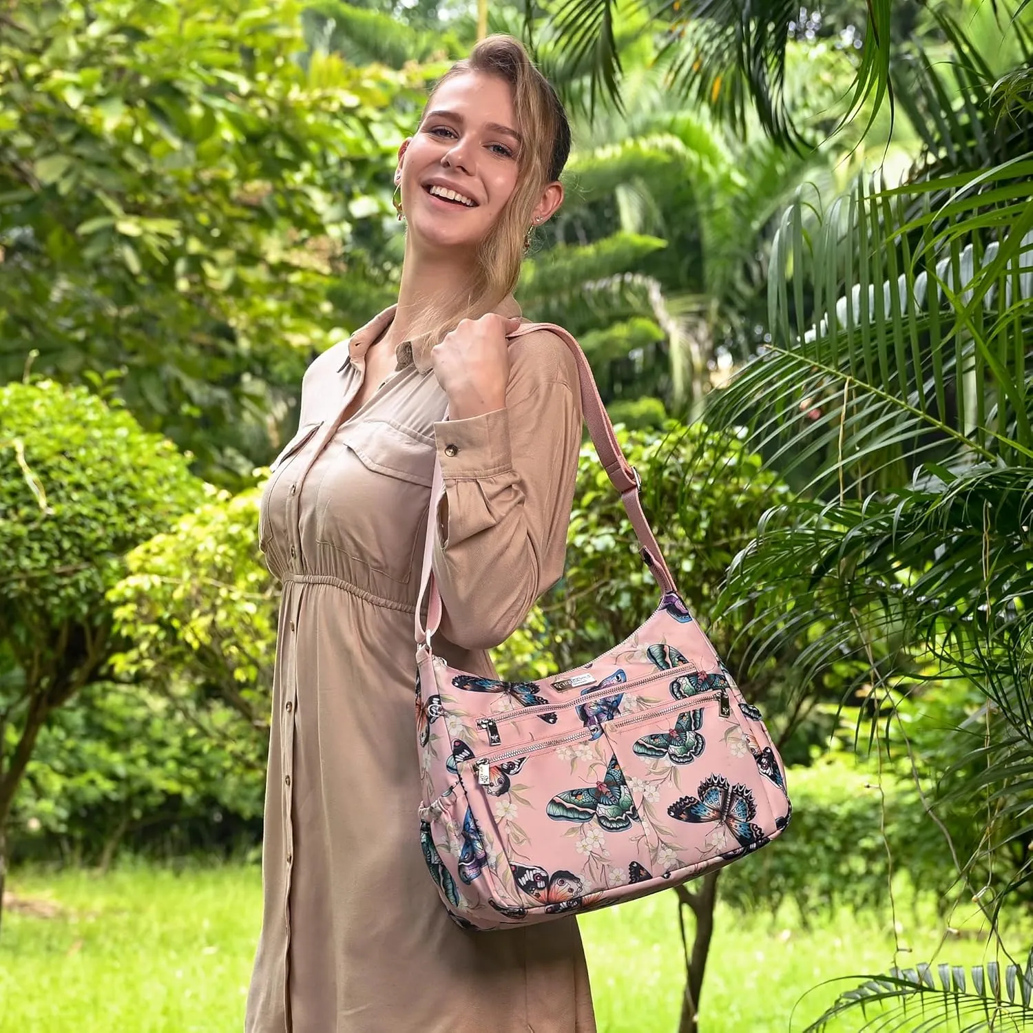 Anuschka Wanderlust Luxe Fabric Collection Women's Vegan Hobo