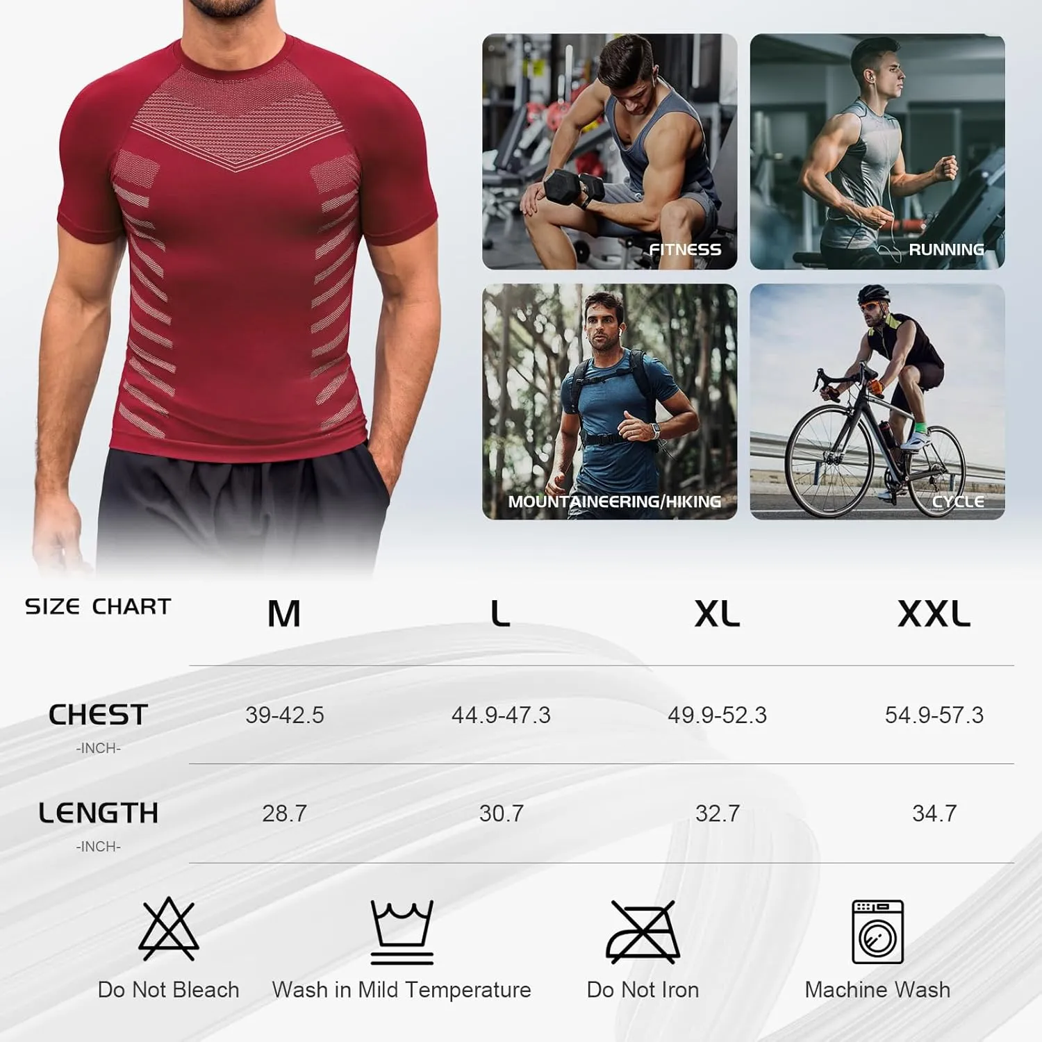 Beotyshow Gynecomastia Compression Shirts Short Sleeve Slimming Body Shaper Shapewear Workout T Shirts Undershirts