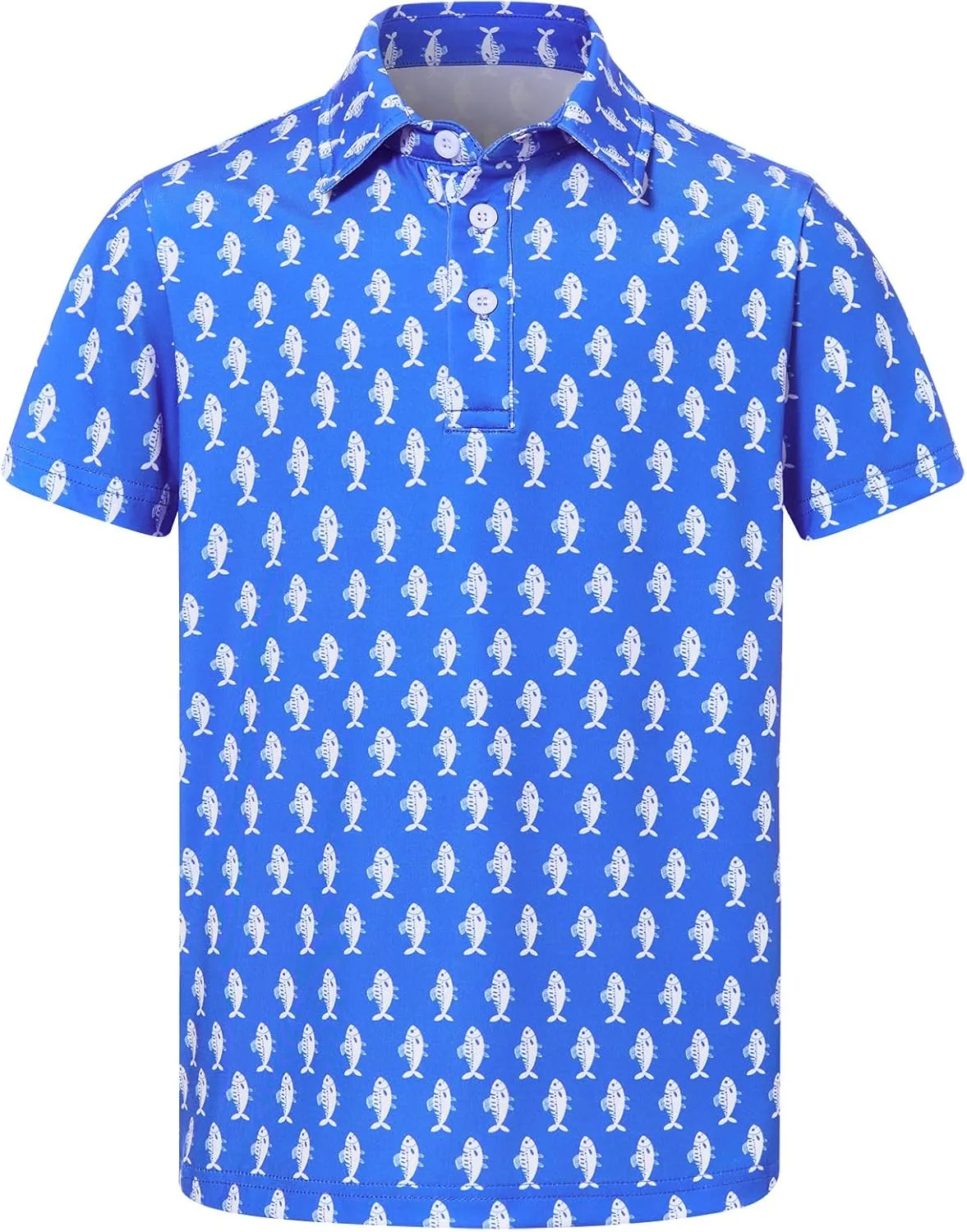 Boys Performance Polo Shirt Short Sleeve Golf Clothes for Active Casual Size 5-14
