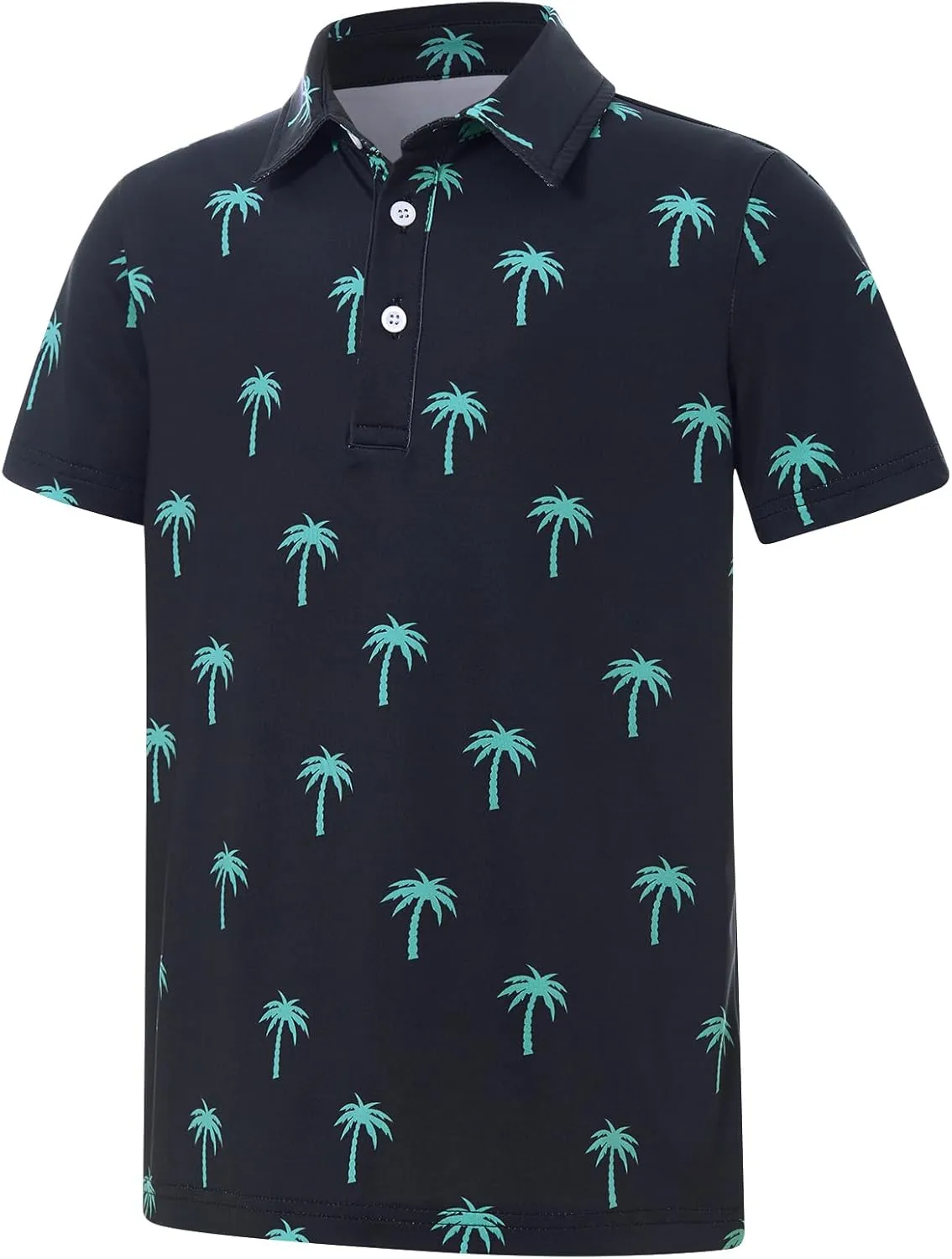 Boys Polo Shirts Hawaiian Golf Clothes Fashion Short Sleeve Kids Cool School Uniform 5-14T