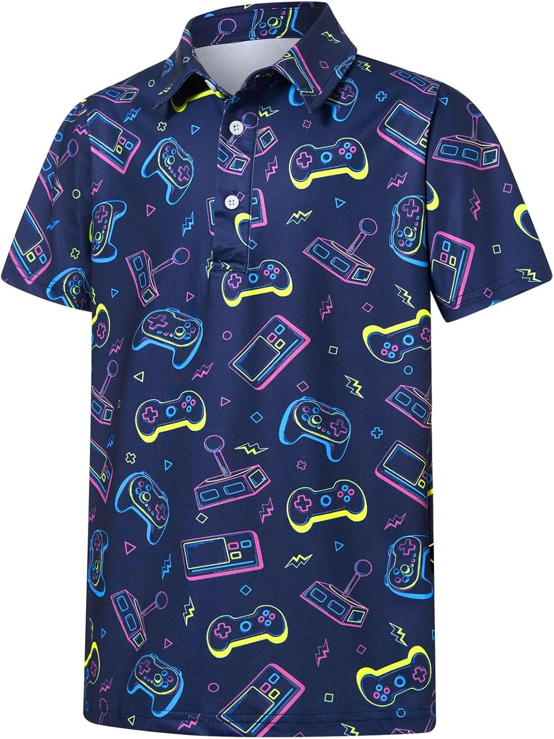Boys Polo Shirts Hawaiian Golf Clothes Fashion Short Sleeve Kids Cool School Uniform 5-14T