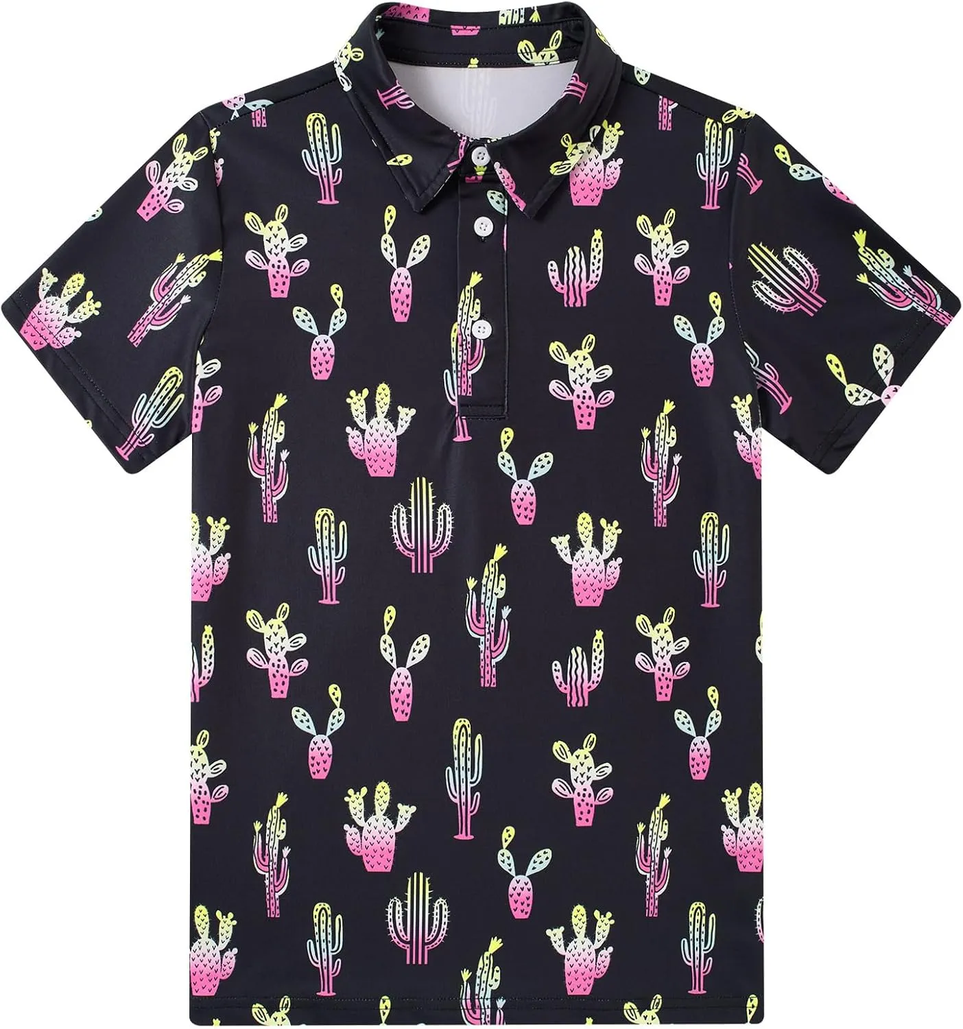 Boys Polo Shirts Hawaiian Golf Clothes Fashion Short Sleeve Kids Cool School Uniform 5-14T
