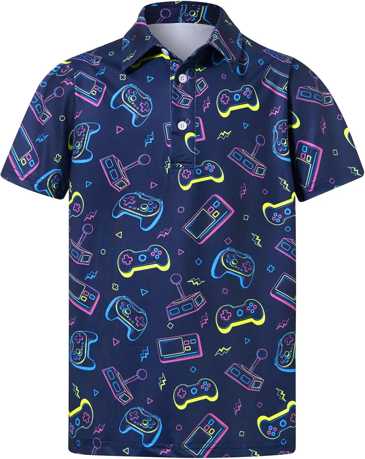 Boys Polo Shirts Hawaiian Golf Clothes Fashion Short Sleeve Kids Cool School Uniform 5-14T