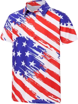 Boys Polo Shirts Hawaiian Golf Clothes Fashion Short Sleeve Kids Cool School Uniform 5-14T