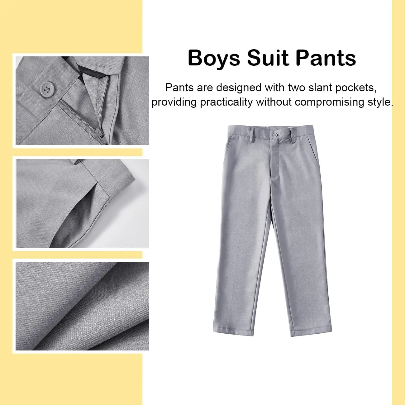 Boys Suit, Kids Formal Tuxedos for Boy Vest and Pants Set, Teen Boys Dress Clothes for Wedding