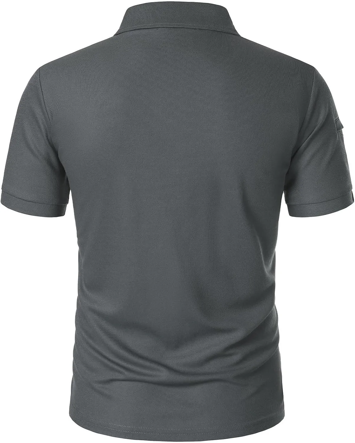 Business Henley Shirts Men Summer Lightweight Golf Tactical Short Sleeve Shirt Casual Moisture Wicking Quick Dry Tops