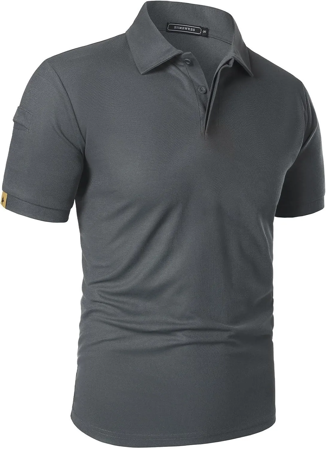 Business Henley Shirts Men Summer Lightweight Golf Tactical Short Sleeve Shirt Casual Moisture Wicking Quick Dry Tops