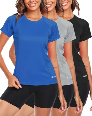 CADMUS Women's Workout Volleyball Shirts Mesh Dry Fit Running T Shirts