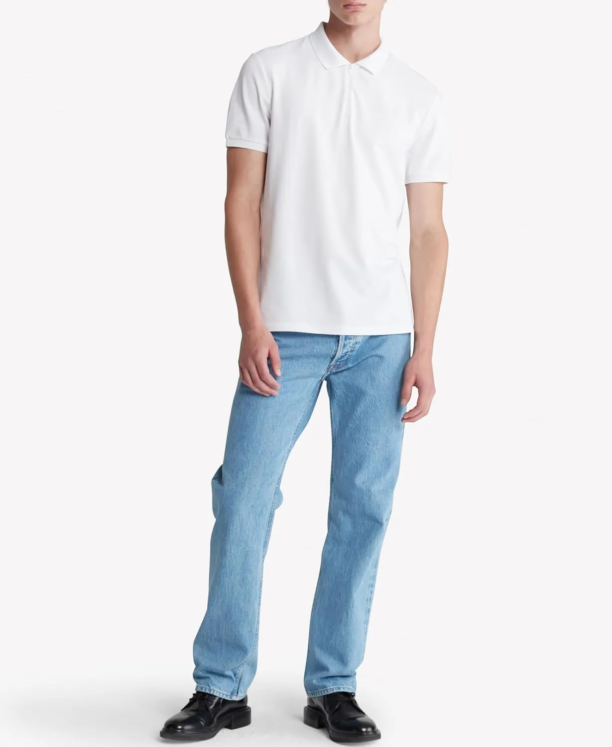 Calvin Klein Men's Tech Zip Polo