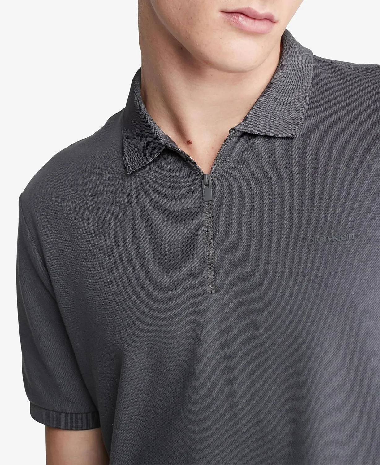 Calvin Klein Men's Tech Zip Polo