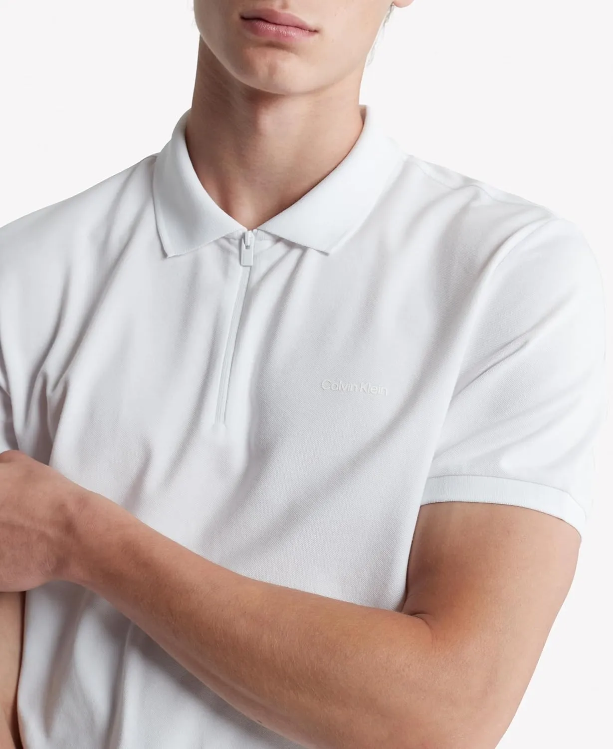 Calvin Klein Men's Tech Zip Polo