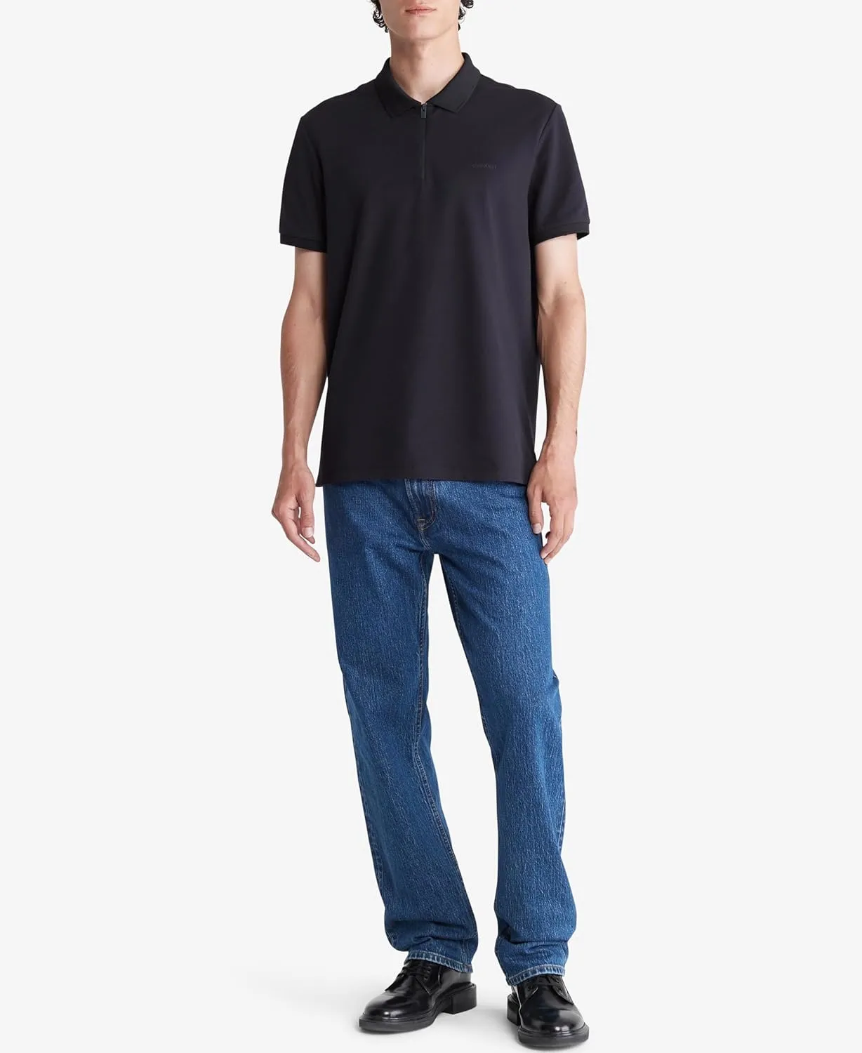 Calvin Klein Men's Tech Zip Polo