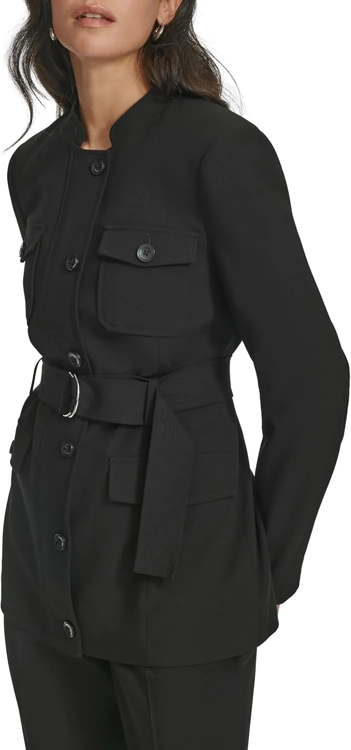 Calvin Klein Women's Button Up Woven Jacket