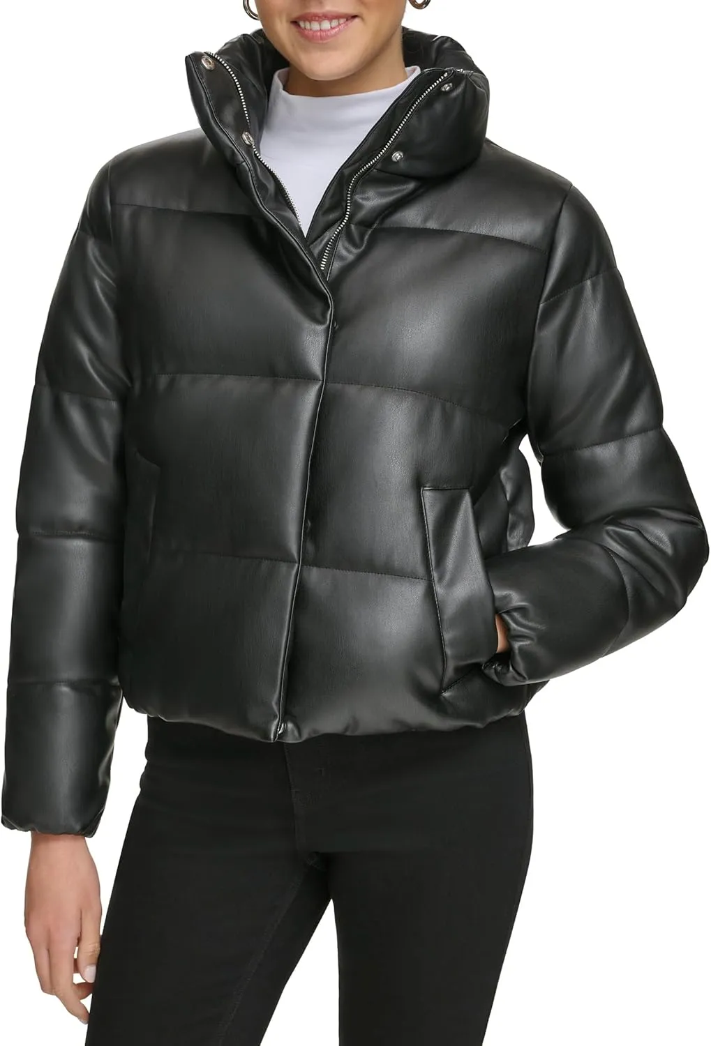Calvin Klein Women's Cropped Puffer Jacket