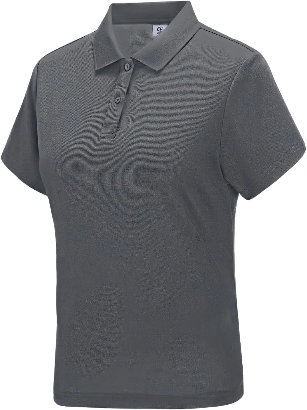 Casei Womens Polo Shirts Golf Shirts Quick Dry Moisture Wicking Black and White Polo Shirt