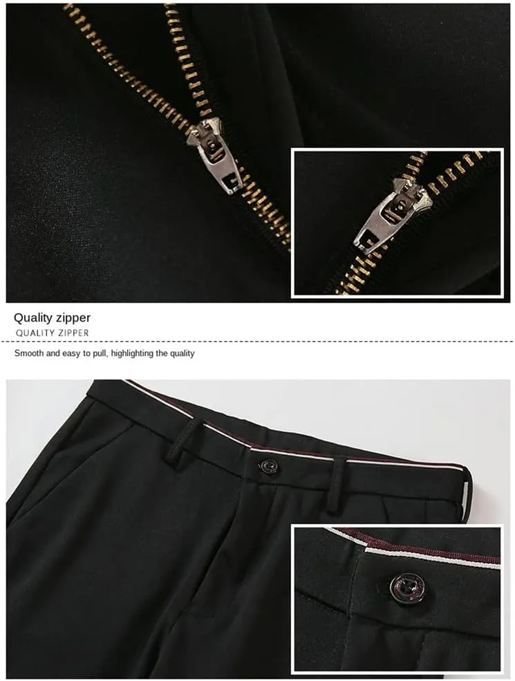 Casual Men Korean Stretch Long Pants, Men's Business Trousers