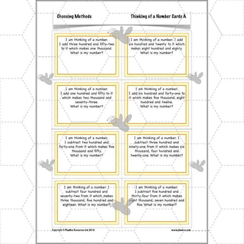 Choosing Methods