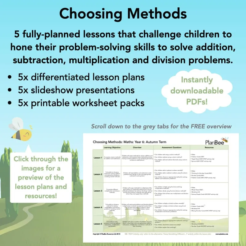 Choosing Methods