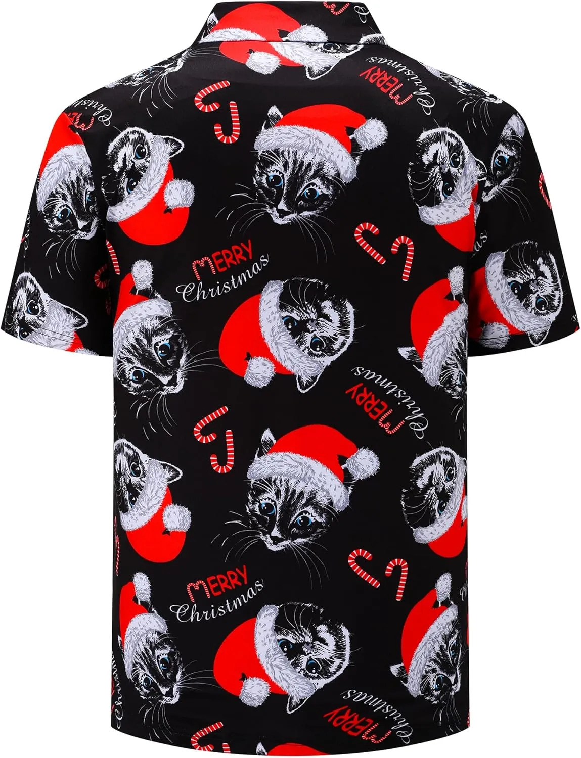 Christmas Mens Polo Shirts Funny Golf Shirts for Men Performance Moisture Wicking Quick Dry Athletic Short Sleeve Shirts