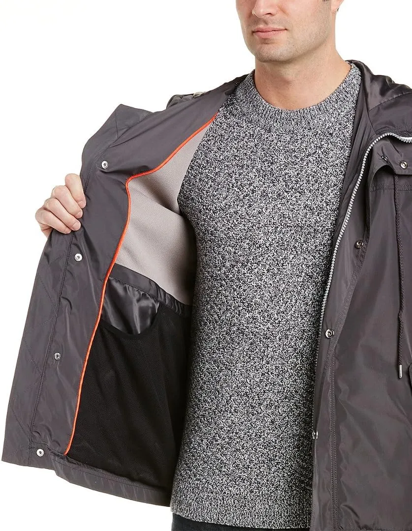 Cole Haan Men's Hooded Rain Jacket