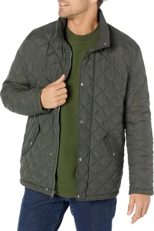 Cole Haan Men's Stand Collar Quilted Jacket