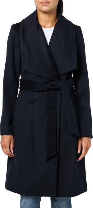 Cole Haan womens Belted Wool Classically Elegant Coat for Year-round Style (Standard and Plus Size
