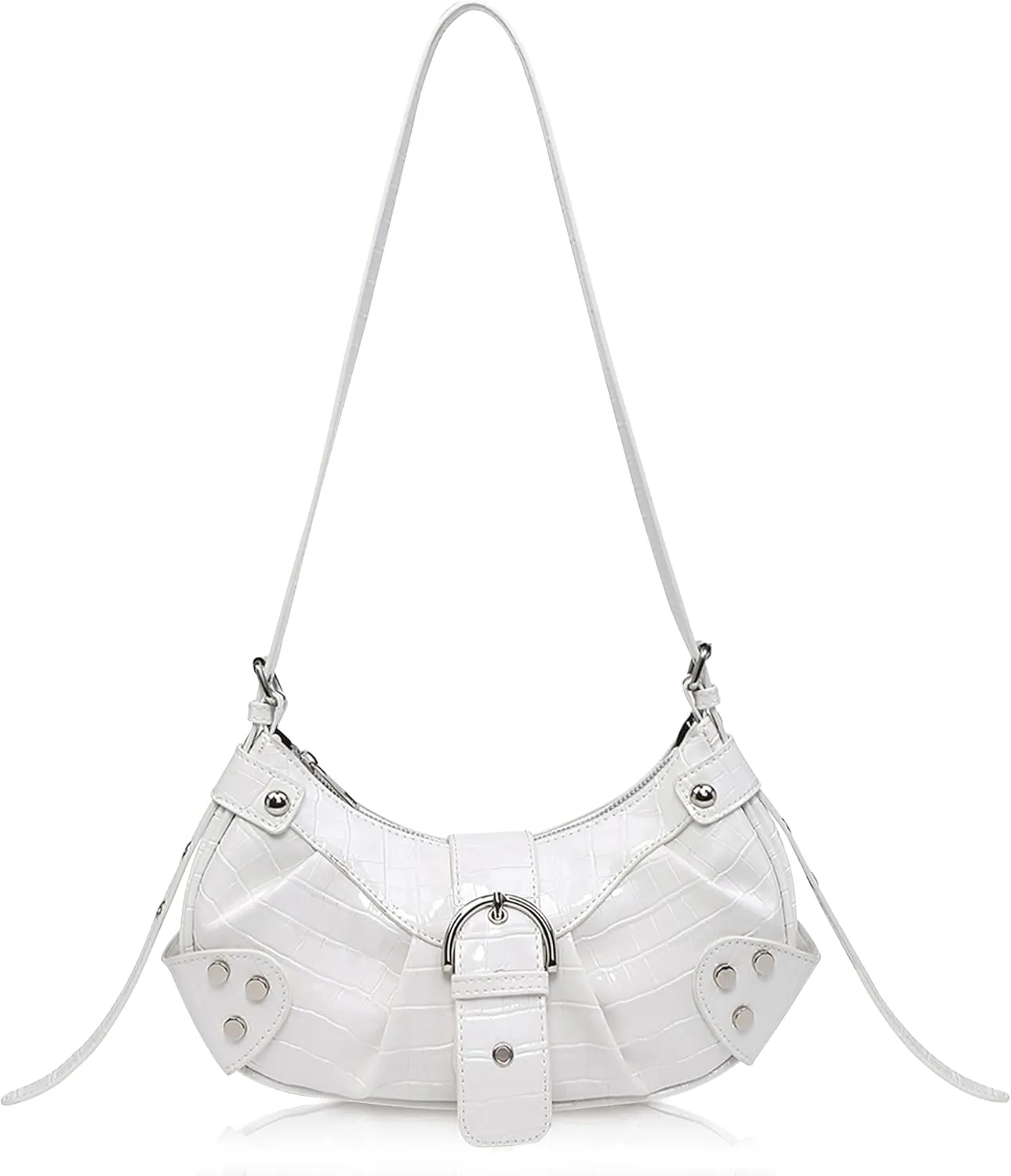 Convertible Genuine Leather Hobo Bag for Women - Adjustable Crossbody Shoulder Purse