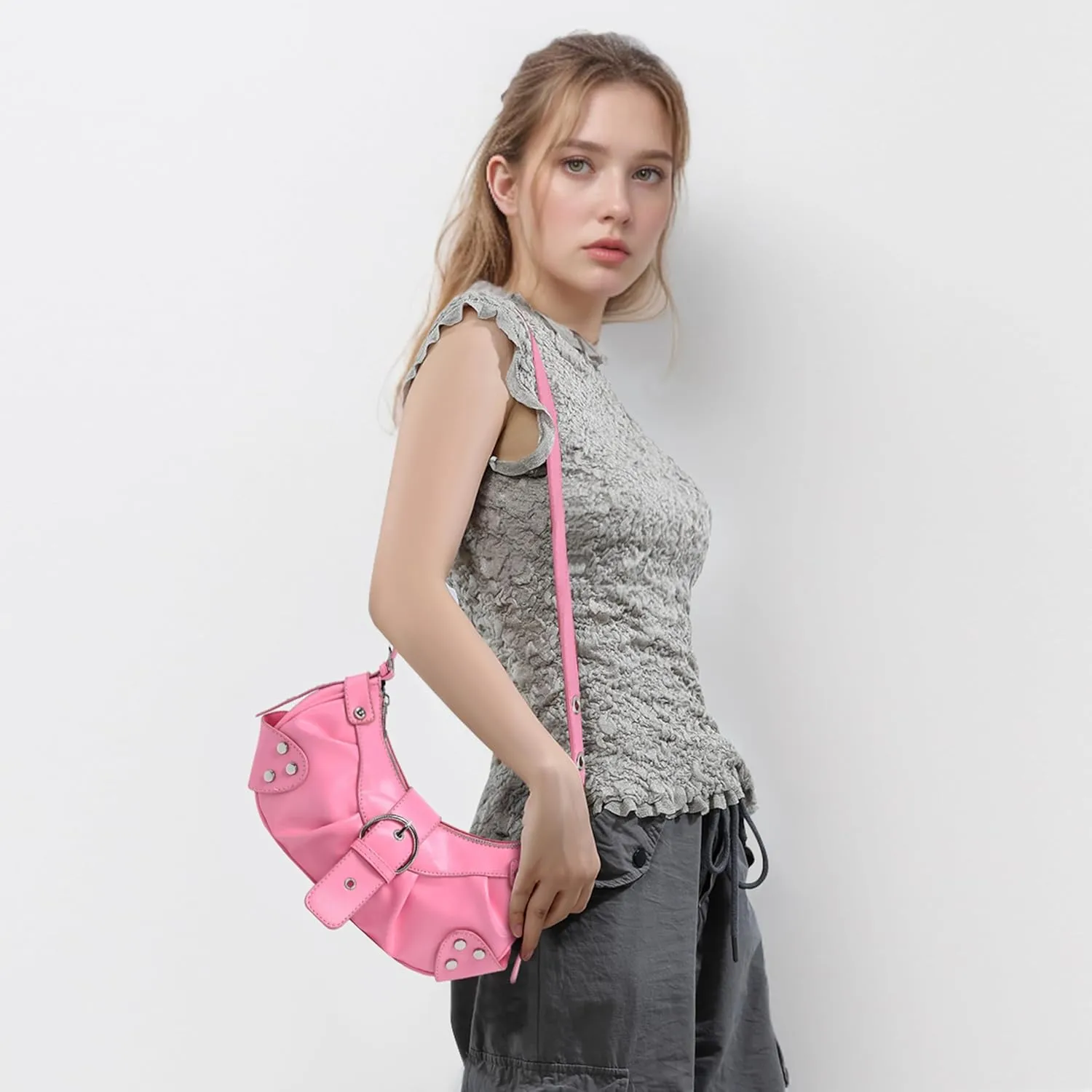 Convertible Genuine Leather Hobo Bag for Women - Adjustable Crossbody Shoulder Purse