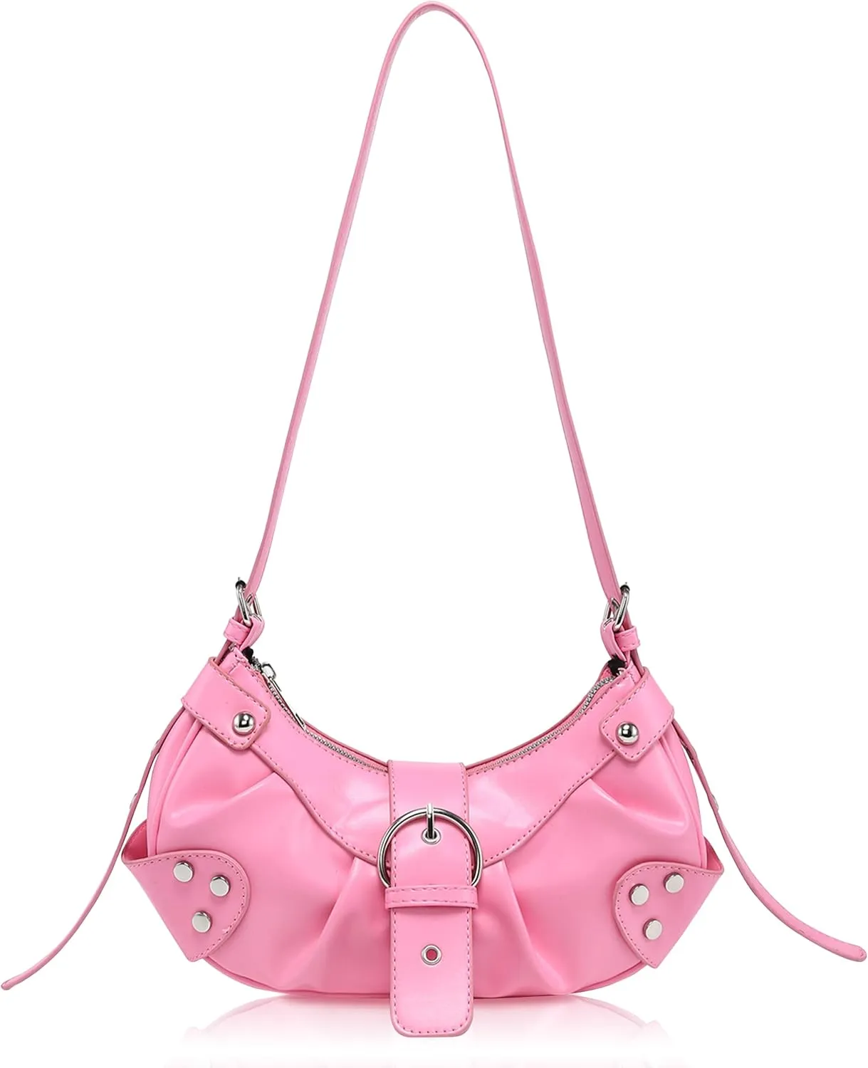 Convertible Genuine Leather Hobo Bag for Women - Adjustable Crossbody Shoulder Purse