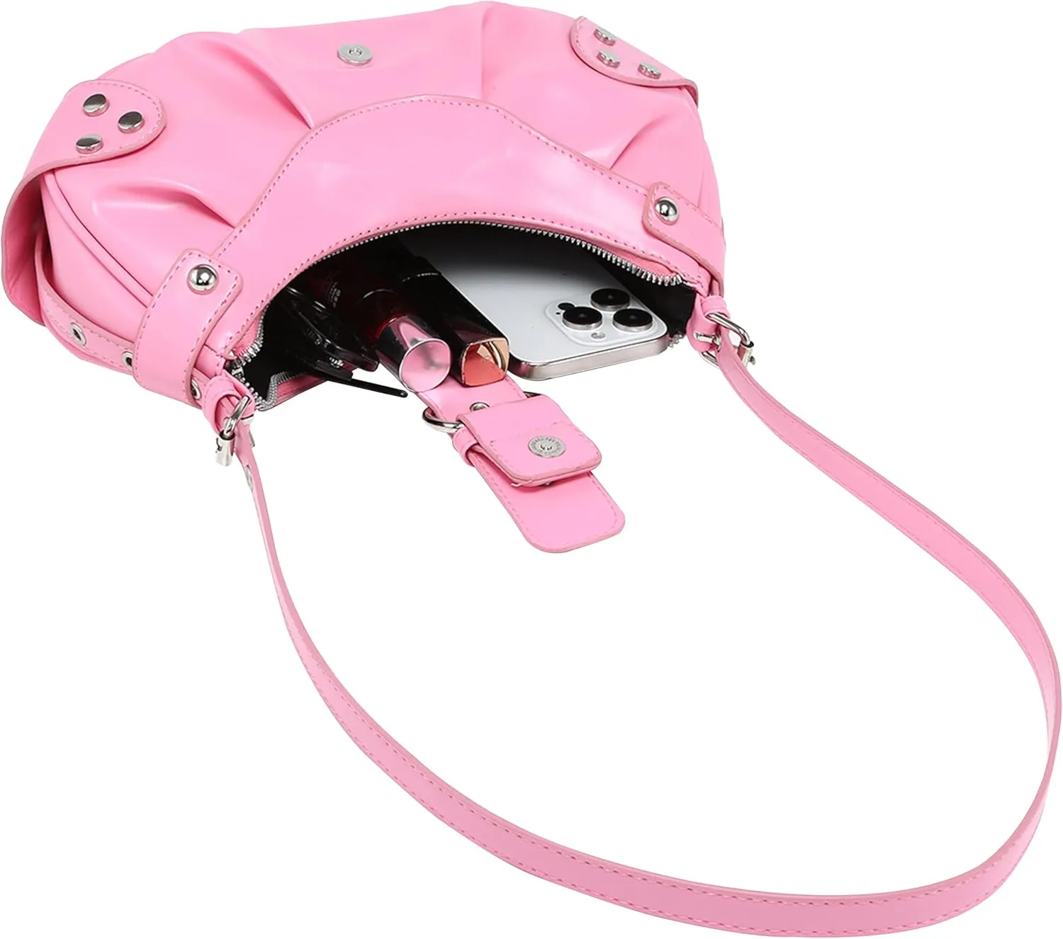 Convertible Genuine Leather Hobo Bag for Women - Adjustable Crossbody Shoulder Purse