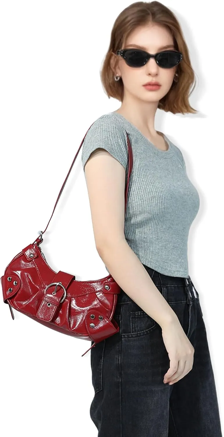 Convertible Genuine Leather Hobo Bag for Women - Adjustable Crossbody Shoulder Purse