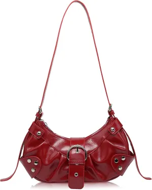 Convertible Genuine Leather Hobo Bag for Women - Adjustable Crossbody Shoulder Purse