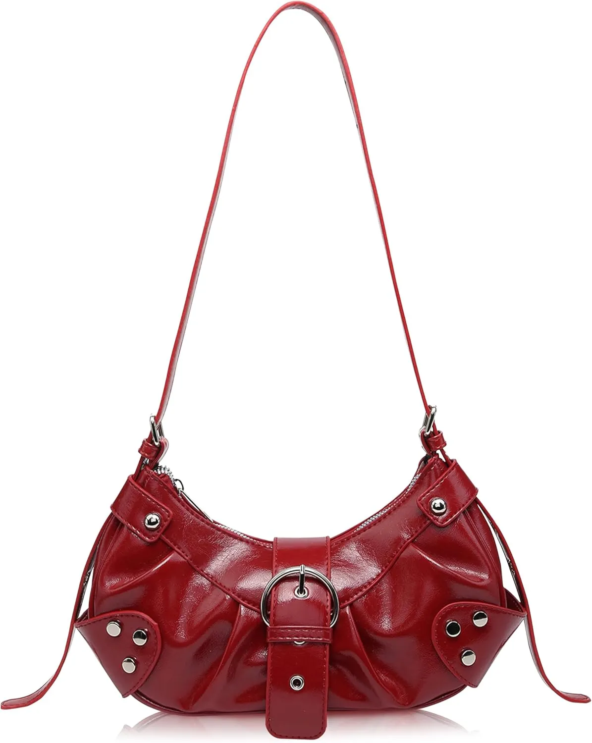 Convertible Genuine Leather Hobo Bag for Women - Adjustable Crossbody Shoulder Purse