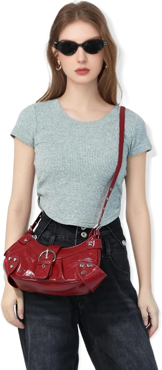 Convertible Genuine Leather Hobo Bag for Women - Adjustable Crossbody Shoulder Purse