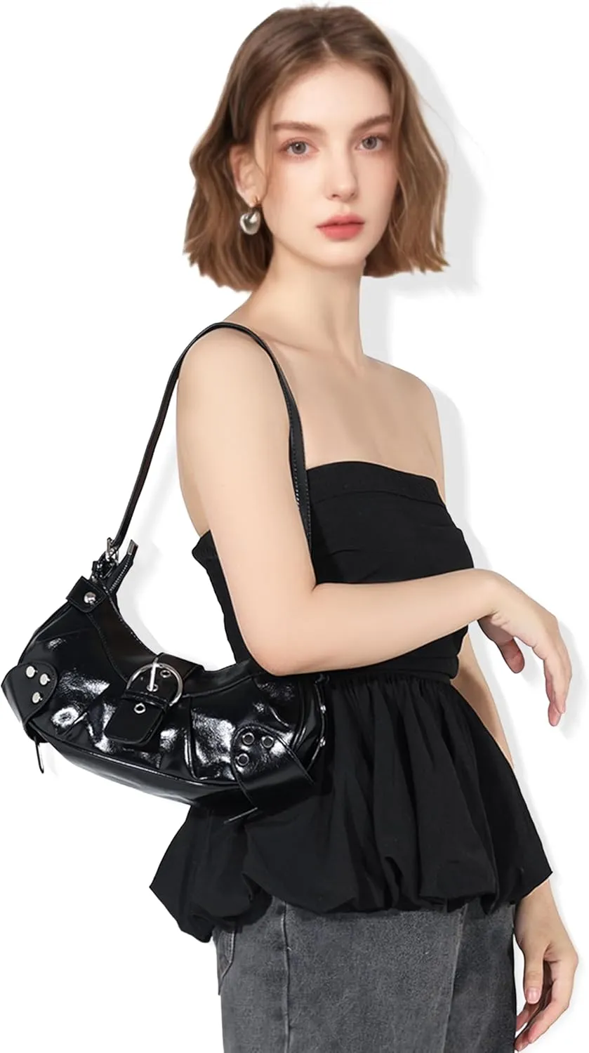 Convertible Genuine Leather Hobo Bag for Women - Adjustable Crossbody Shoulder Purse