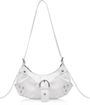 Convertible Genuine Leather Hobo Bag for Women - Adjustable Crossbody Shoulder Purse