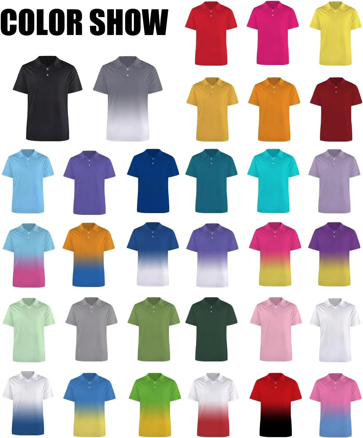 Custom Polo Shirts for Men/Women Design Your Own Logo Name Golf Shirts Customized Personalized Business Shirts Workwear Gifts