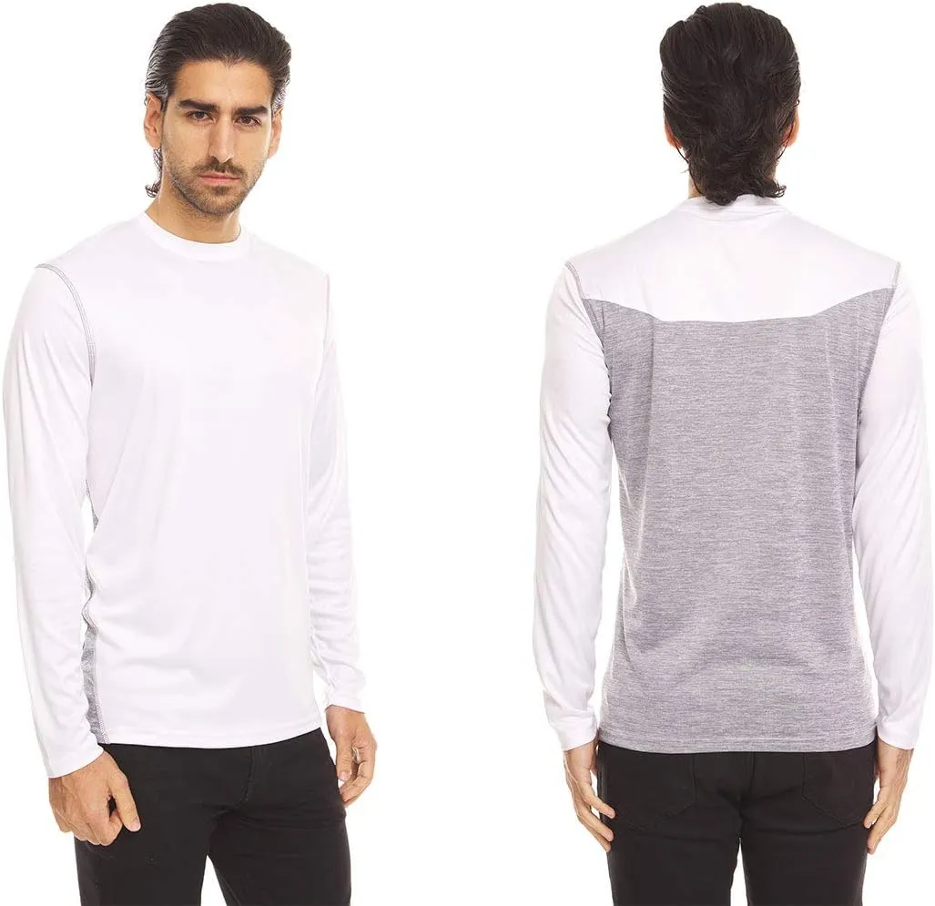 DARESAY 4-Pack: Mens Long Sleeve Tee Shirts, Long Sleeve Shirts for Men Pack of 4, Dri Fit Shirts for Men