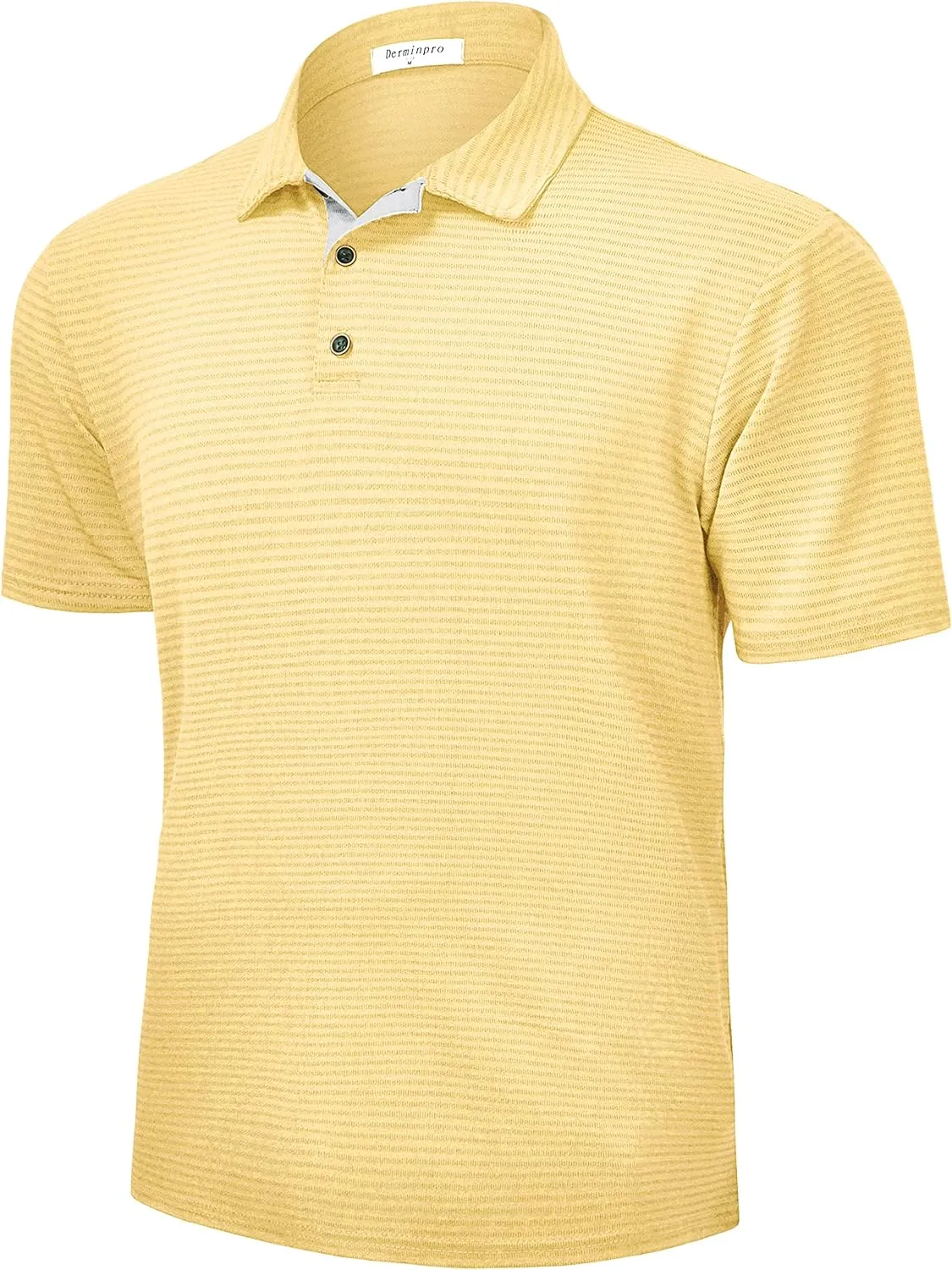 Derminpro Men's Lightweight Golf Polo Shirts Short/Long Sleeve Quick Dry Performance T-Shirts