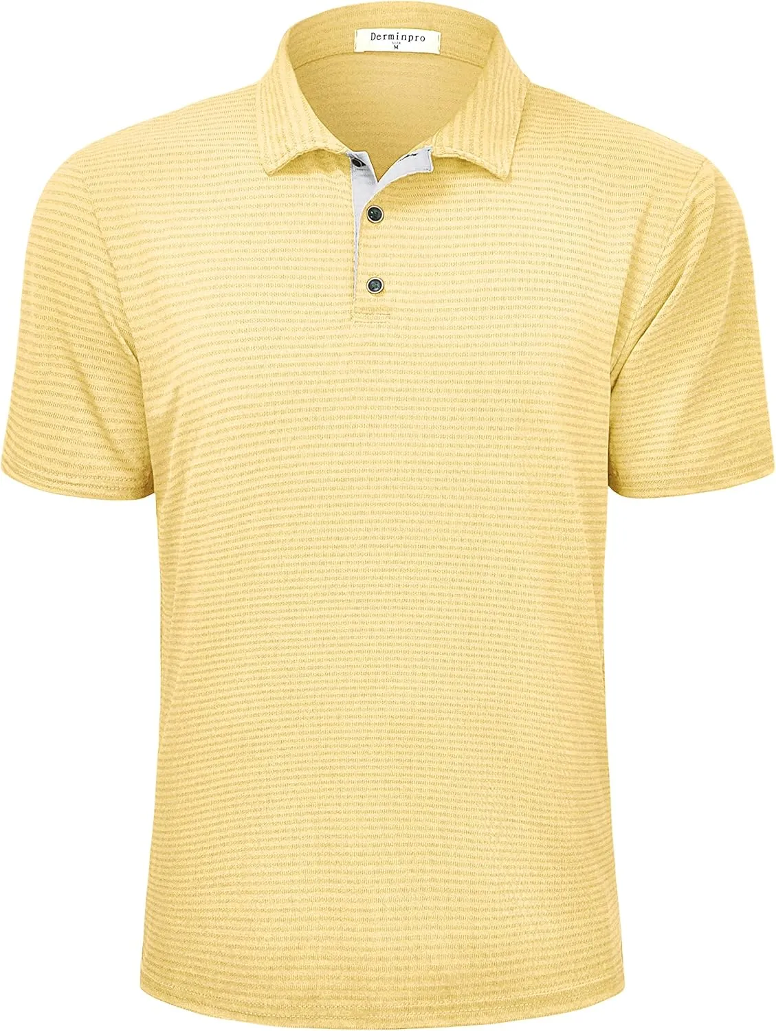 Derminpro Men's Lightweight Golf Polo Shirts Short/Long Sleeve Quick Dry Performance T-Shirts