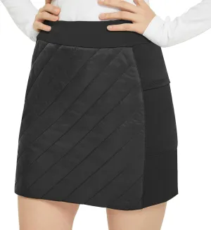 FitsT4 Sports Women's Puffer Skirts Lightweight Quilted Sport Skorts Insulated Warm Snow Skirts Hiking Running Golf
