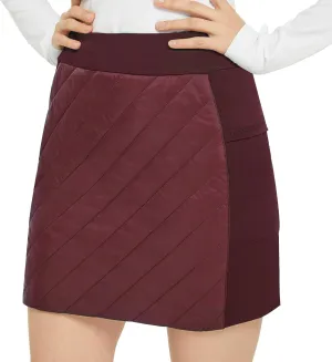 FitsT4 Sports Women's Puffer Skirts Lightweight Quilted Sport Skorts Insulated Warm Snow Skirts Hiking Running Golf