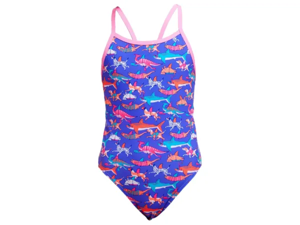 Funkita Single Strap Girls One Piece Swimsuit (Doggie Paddle)